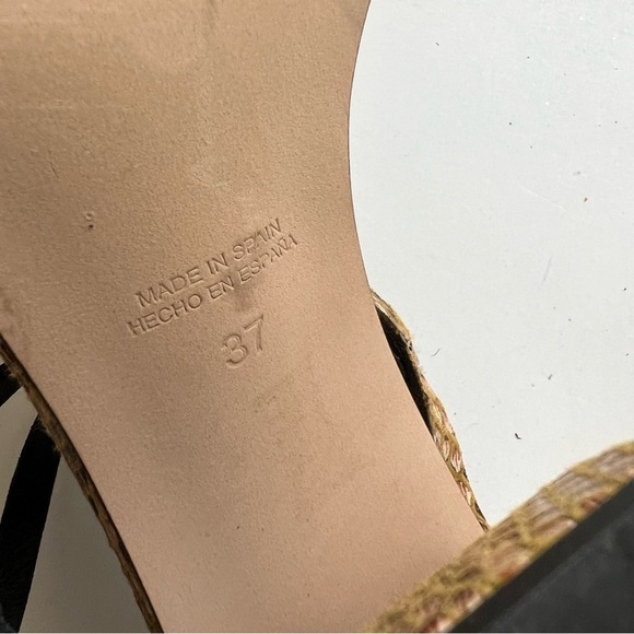 Free People Liv Block Heel Snakeskin Strappy Sandals Heels Animal Shoes - Picture 6 of 7